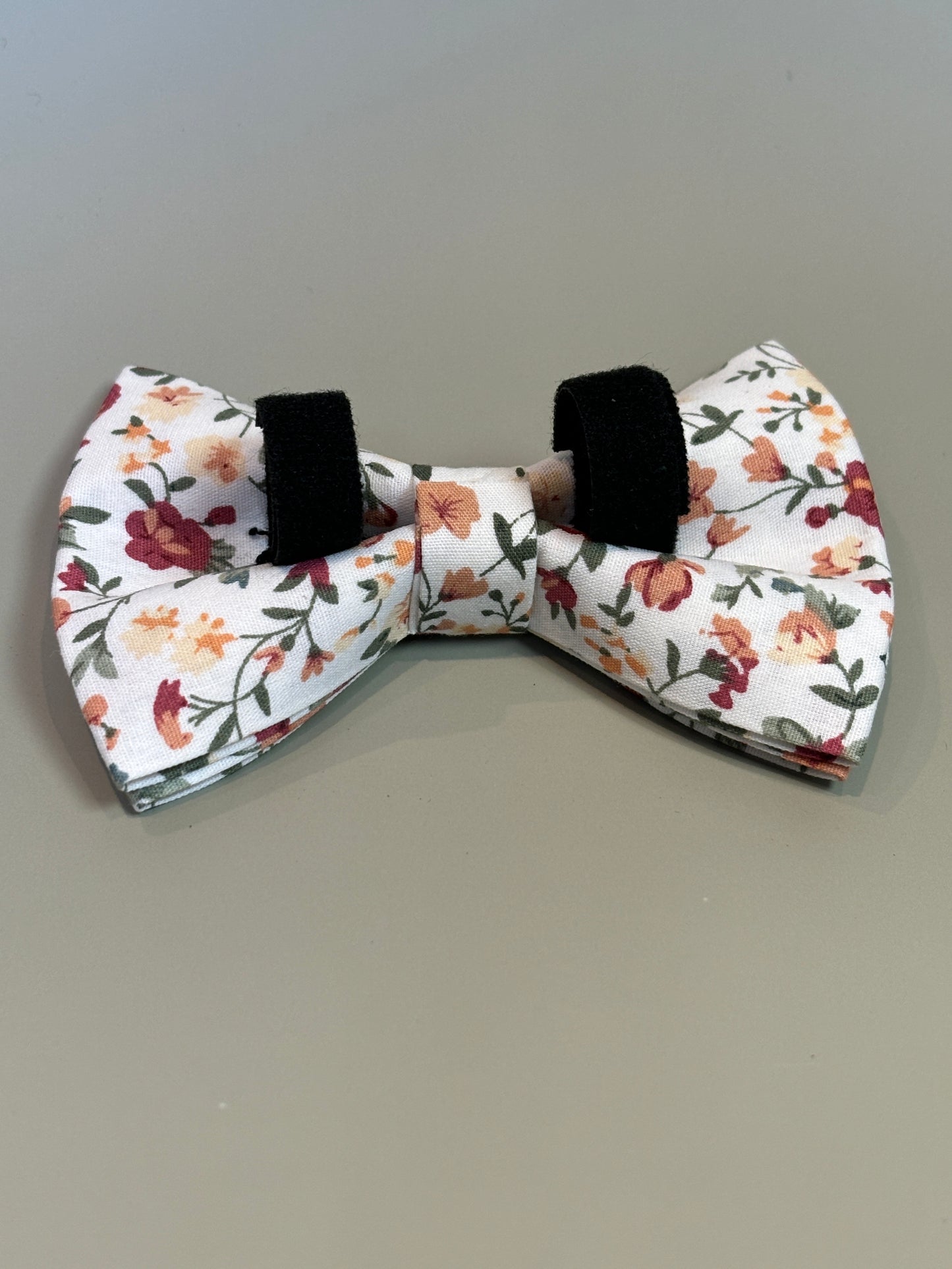 Spring Cream Floral Bow