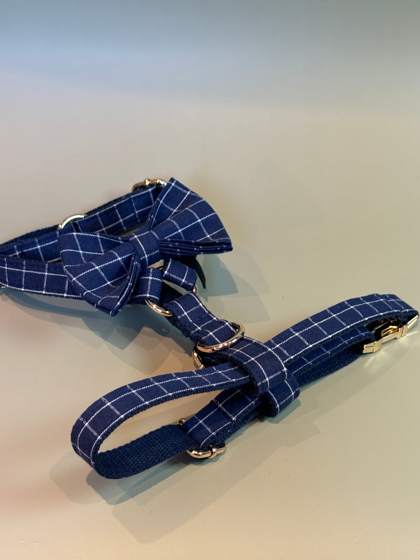 Navy Chequered Fully Adjustable Harness