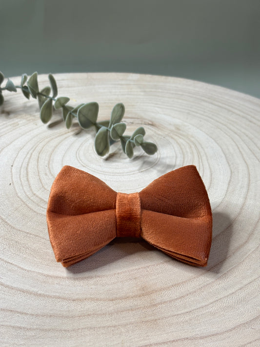 Rust Velvet Bow