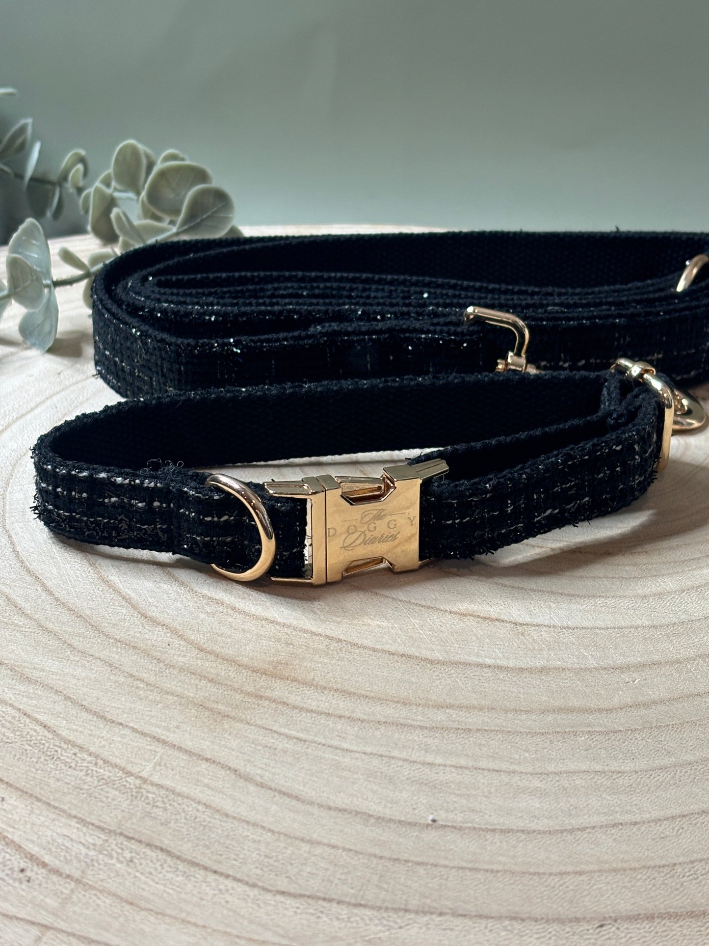 Black Boucle Collar