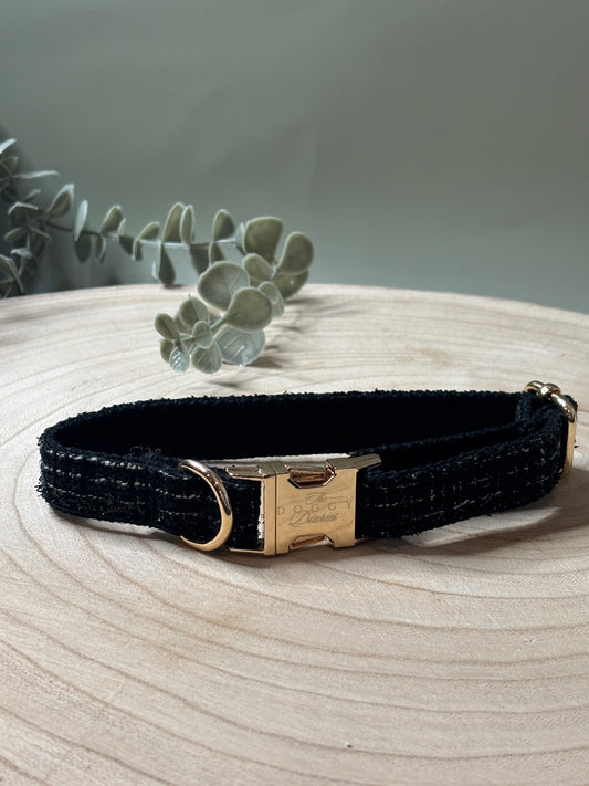 Black Boucle Collar